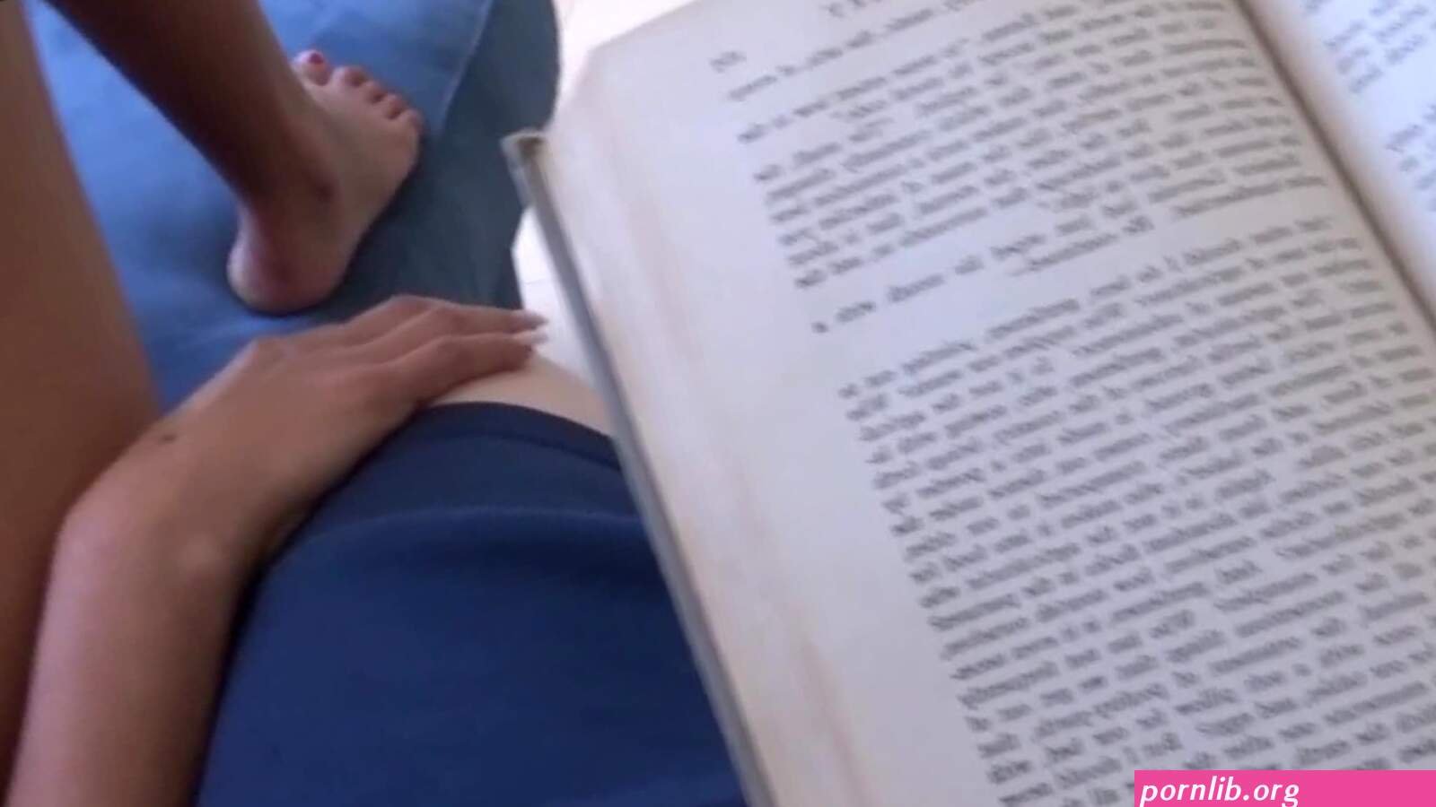 Reading book blowjob