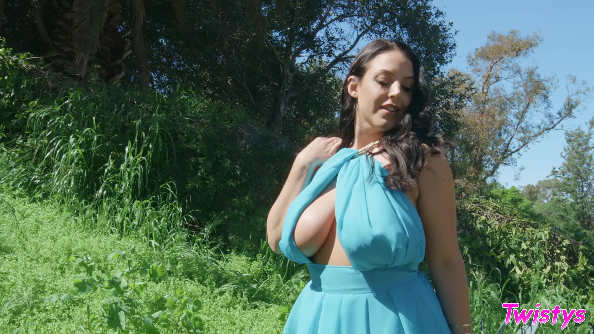 Porn: busty lesbian scissoring