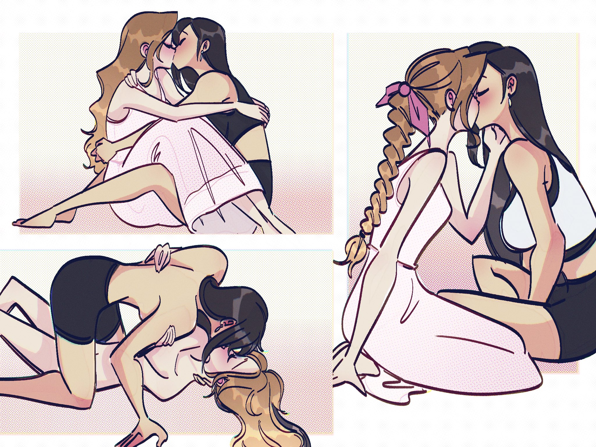 Porn: tifa and aerith lesbian