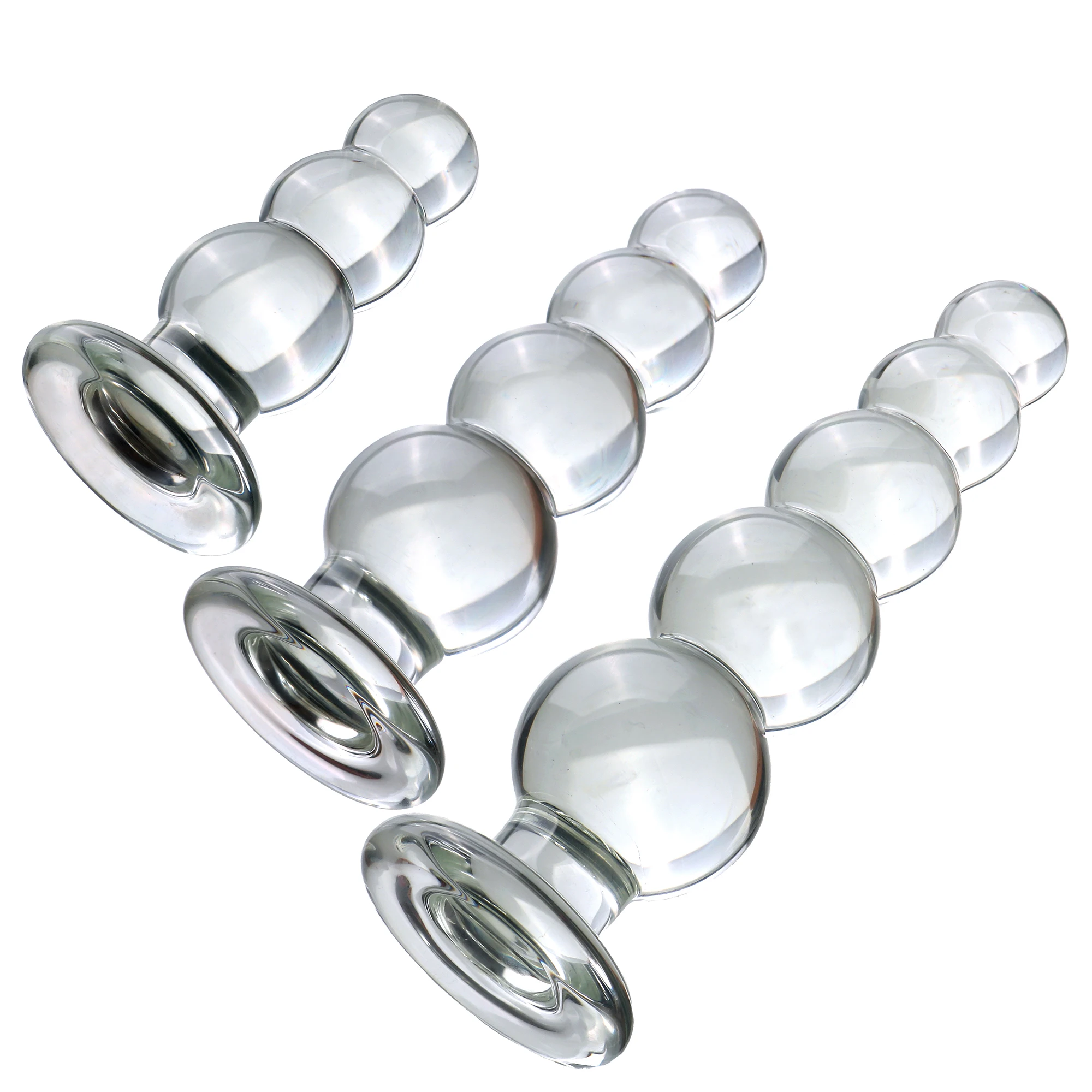 Porn: anal glass dildo