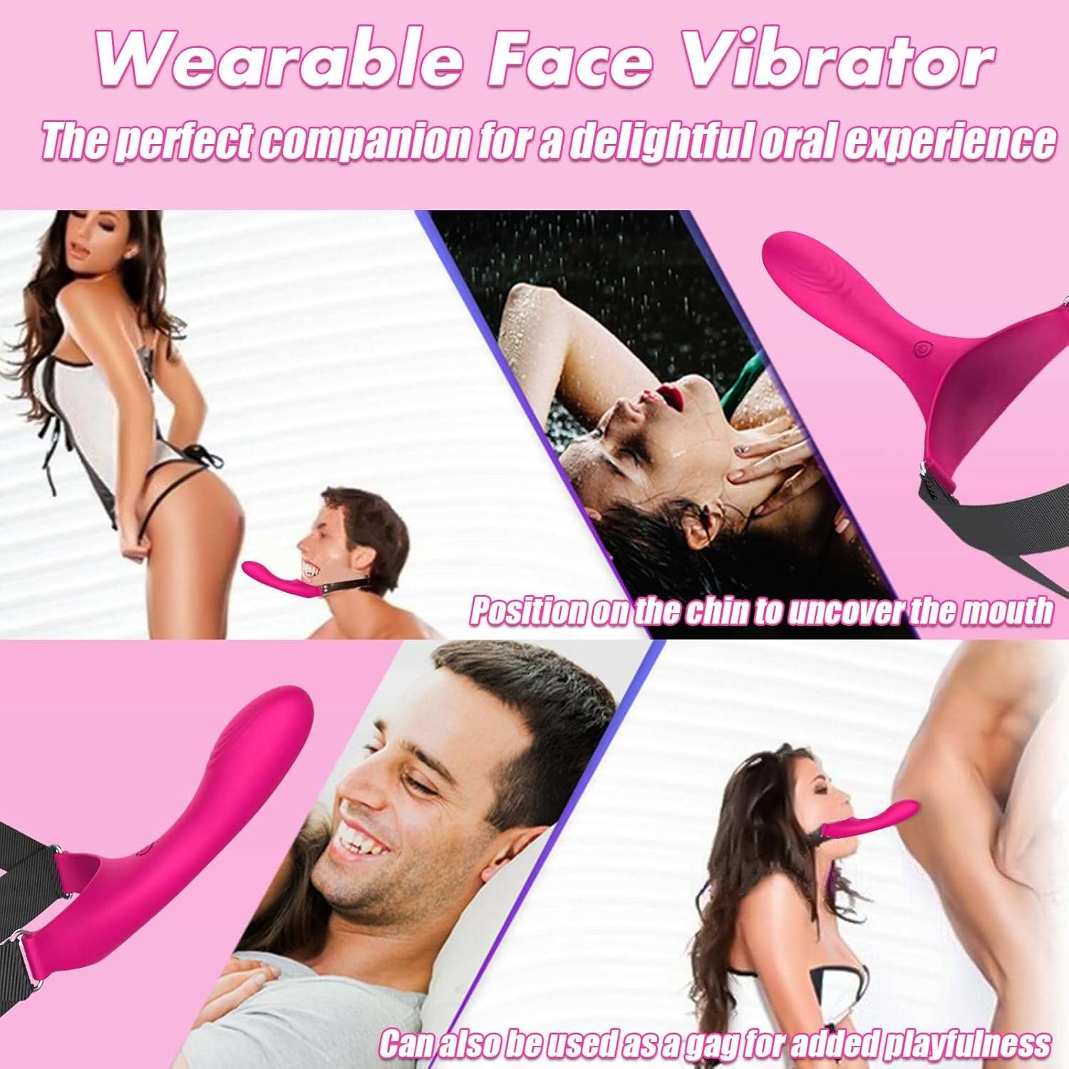 Porn: chin dildo