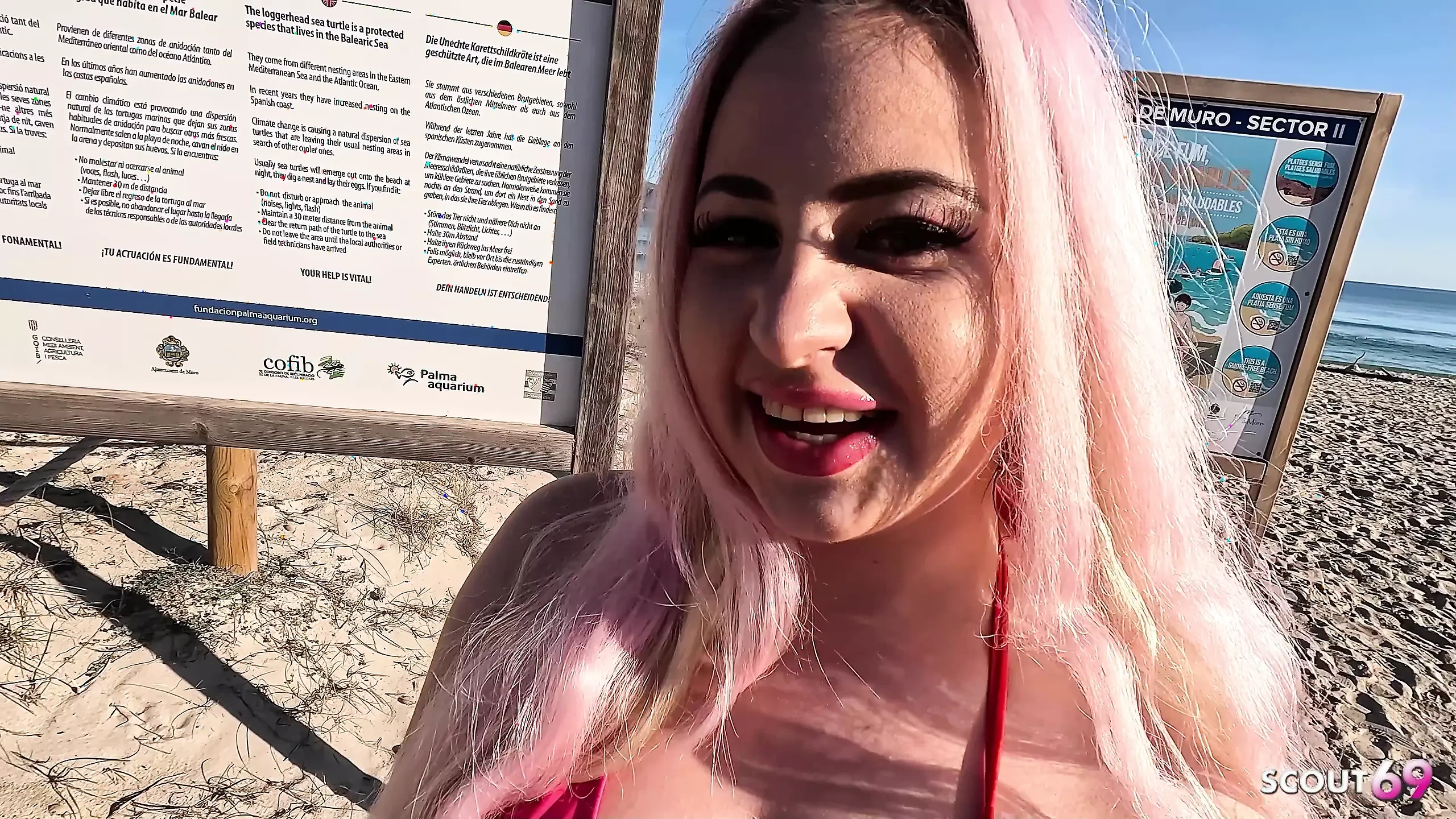 Porn: playa anal publico