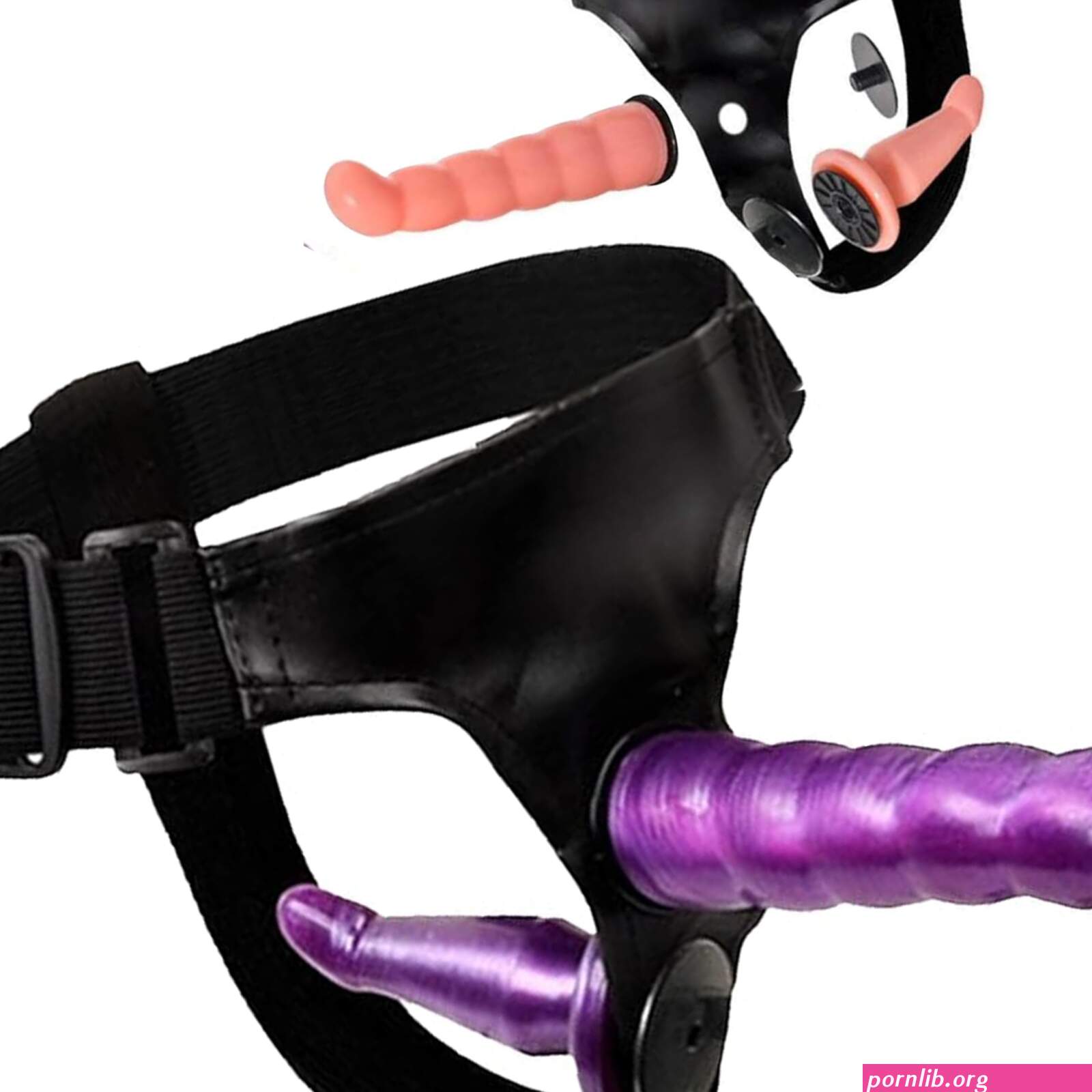 Porn: doppio dildo lesbica